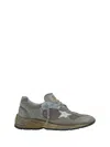 Golden Goose Running Dad Sneakers In Taupe/silver/white