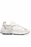 Golden Goose Running Dad Textured Sneakers In White