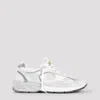 Golden Goose White Low-top Sneakers With Suede Inserts And Side Star In Leather Man In White