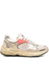 Golden Goose "running" Dadmesh And Laminated Leather Upper Leather Star Laminated Leather Toe And To