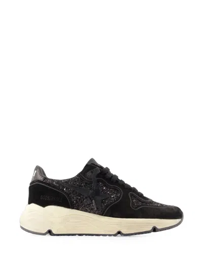 Golden Goose Running Glitter-embellished Sneakers In Animal Print