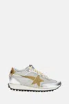 Golden Goose Deluxe Brand Running Marathon M 77 Sports Sneakers In Silver