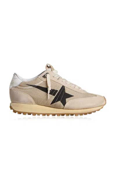 Golden Goose Running Marathon In Gold