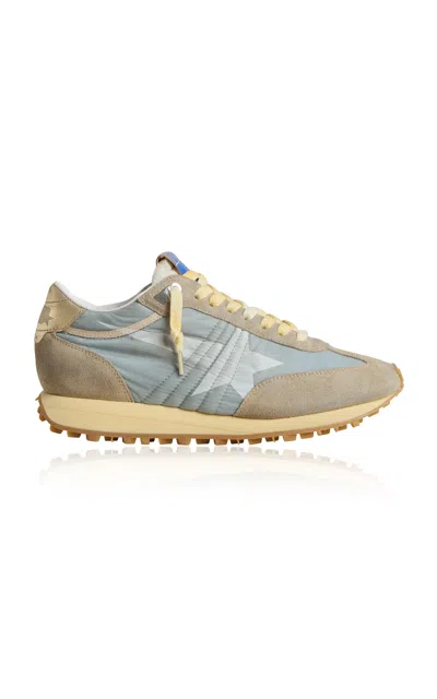 Golden Goose Running Marathon Nylon Sneaker In Blue