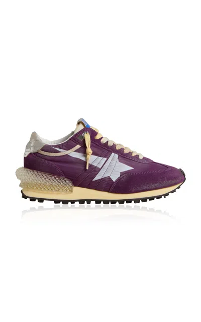 Golden Goose Running Marathon Nylon Sneaker In Purple