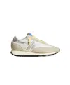 Golden Goose Running Marathon Distressed Leather-trimmed Shell And Suede Sneakers In Nude