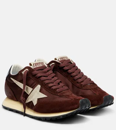 Golden Goose Brown Suede White Star Sneakers