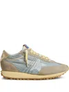Golden Goose Womens Marathon With Light Blue Nylon Upper And Pastel Blue Star