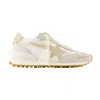 Golden Goose Running Marathon Nylon And Leather Upper Printed Star Leather Spur And Heel In Grey