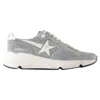 Golden Goose Running Sneakers -  Deluxe Brand - Leather - Grey In Grey