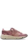 Golden Goose Running Sole Mixed Leather Sneakers In Ash Rose/mauve/antique Pink