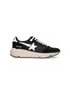 Golden Goose Men Running Sole Sneakers In Black
