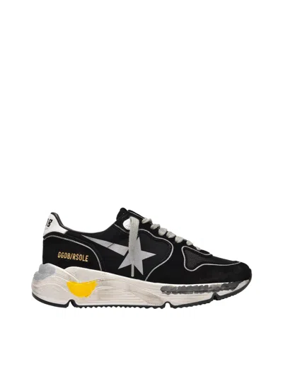 Golden Goose Running Sneakers In Black Nylon