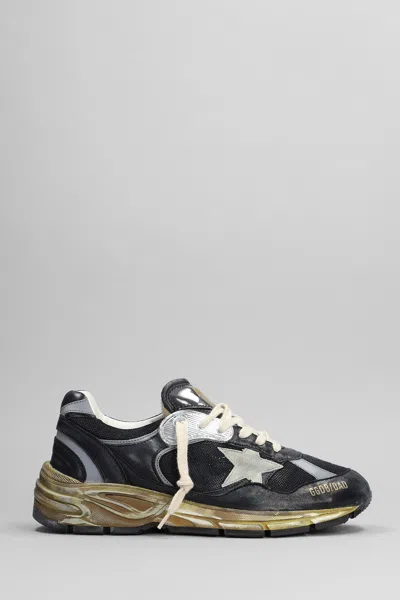 Golden Goose Running Sneakers In Black Synthetic Fibers