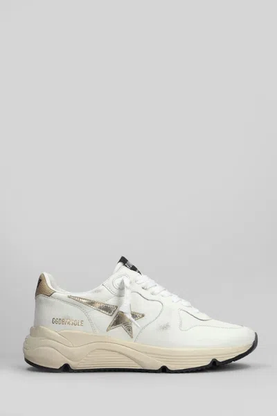 Golden Goose Off-white & Beige Running Sole Sneakers