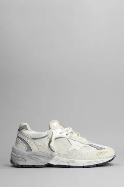 Golden Goose Running Sneakers In White Synthetic Fibers