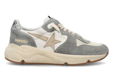 Pre-owned Golden Goose Running Sole Grey Cream Smoke (women's) Sneakers In Silver White Cream Smoke