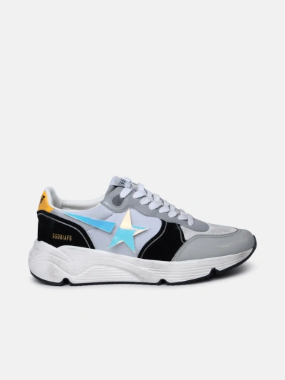 Golden Goose 'running Sole' Grey Leather Sneakers