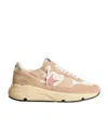 Golden Goose Running Sole Lace-up Trainers In Nude