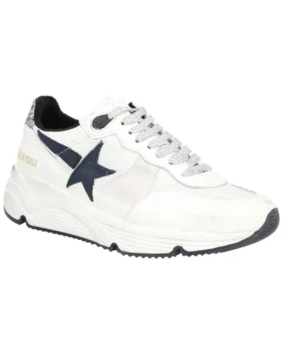 Golden Goose Running Sole Leather Sneaker In White