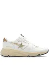 Golden Goose Running Sole Sneakers In Nappa With Laminated Star And Lizard Printed Heel Tab Shoes