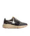Golden Goose Star-patch Lace-up Sneakers In Black