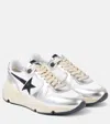 Golden Goose Metallic Leather Panelled Low Top Sneakers In Multicolor