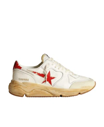 Golden Goose Running Sole Low-top Sneakers In Nude