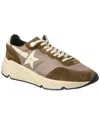Golden Goose Running Sun Sneaker In Green