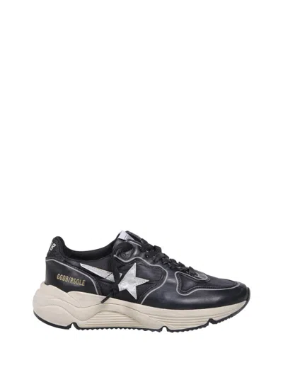Golden Goose Running Sole Nylon Upper Nappa Toe In Black