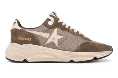 Pre-owned Golden Goose Running Sole Olive Green Cream In Olive Green/cream