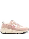 Golden Goose Running Sole Panelled Sneakers In Pink