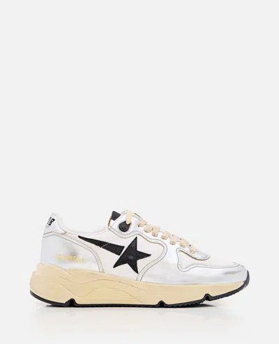 Golden Goose Running Sole In Silver