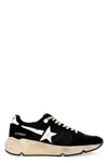 Golden Goose Men Running Sole Sneakers In Black