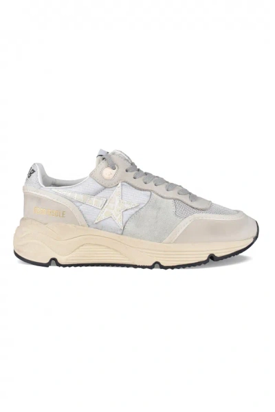 Golden Goose Running Sole Trainers In Gold