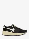 Golden Goose Men Running Sole Sneakers In Black