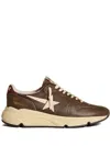 Golden Goose Running Sole Sneakers In Brown