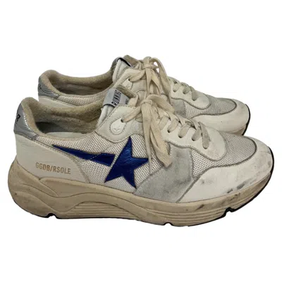 Golden Goose Running Sole Sneakers In White Leather