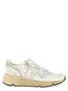Golden Goose Mesh Panel Sneakers Star Emblem In White