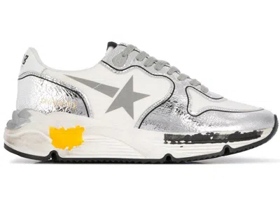 Pre-owned Golden Goose Running Sole (women's) Sneakers In Silver/white/yellow