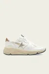 Golden Goose White Running Leather Sneakers