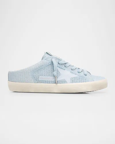 Golden Goose Sabot Embroidered Cotton Slide Sneakers In Multi