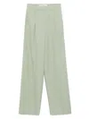 Golden Goose Sage Green Relaxed Fit Trousers With Functional Pockets In Green