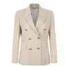Golden Goose Sand Virgin Wool Jackets In Neutral