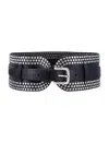 Golden Goose Sash Leather Belt In Black