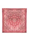 Golden Goose Scarf With Plaisley Pattern In Burgundy