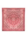 Golden Goose Scarf With Plaisley Pattern In Pink