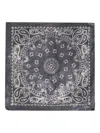 Golden Goose Paisley Print Silk Scarf In Gray