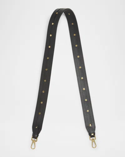 Golden Goose Screw Leather Shoulder Strap In Black