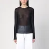 Golden Goose Black Semi-transparent Sweater In Black